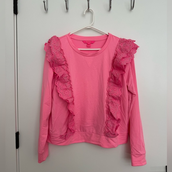 Lilly Pulitzer Vibrant Pink Top - Picture 2 of 4